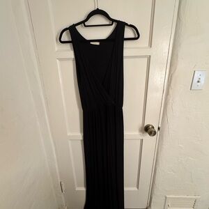 Lush Black Sleeveless Maxi Dress